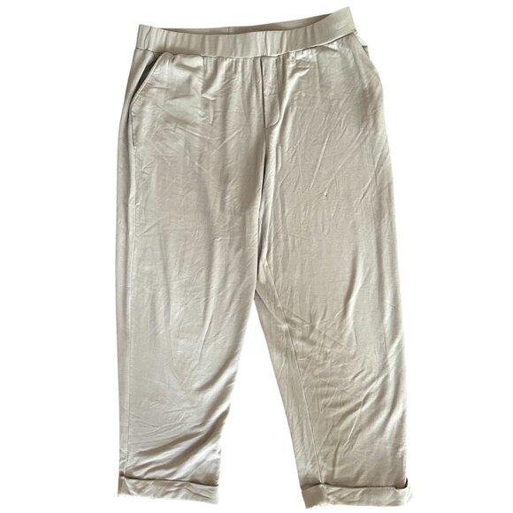 NWT Spense Plus Size Terry Roll Cuff Trouser Pants Size 2X Casual Loungewear New - Picture 14 of 14